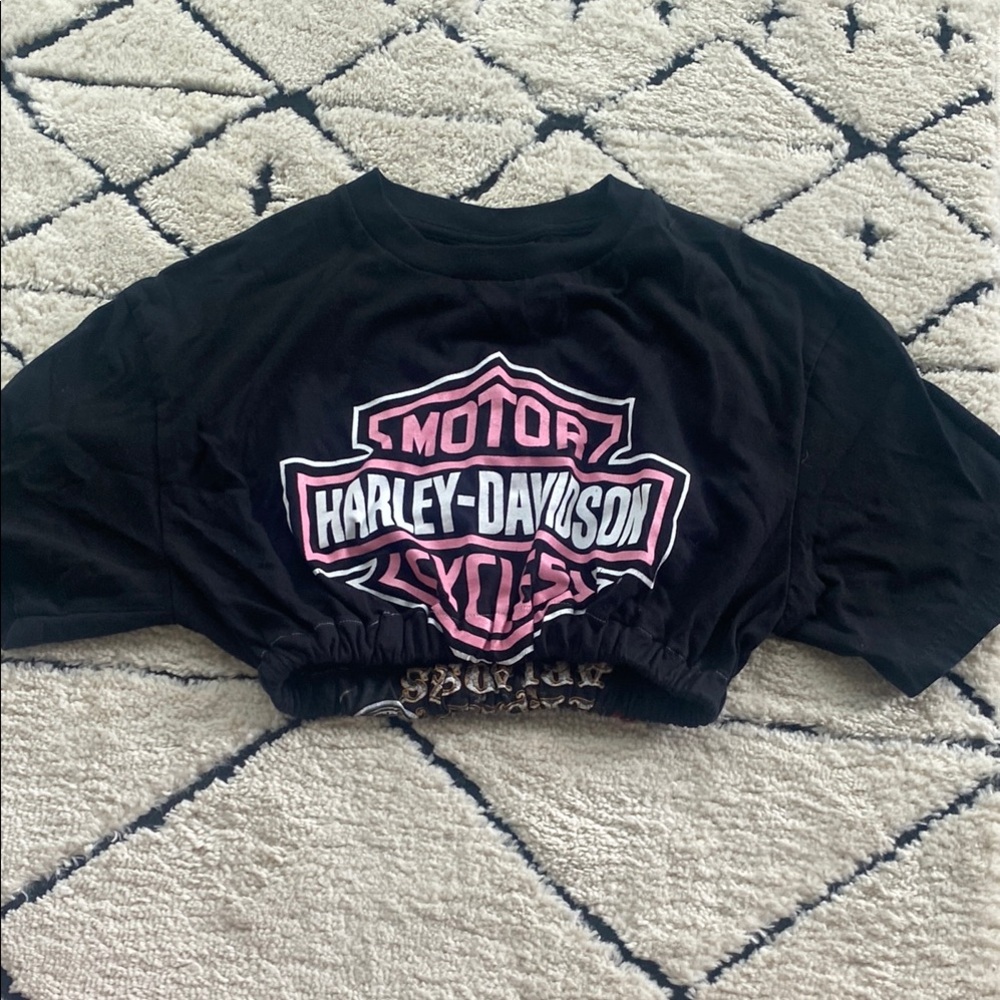 Harley-Davidson cropped T shirt